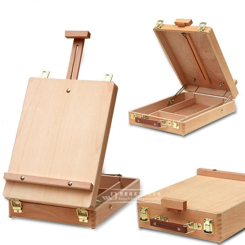 Canvastly - Wooden Easel & Storage Box